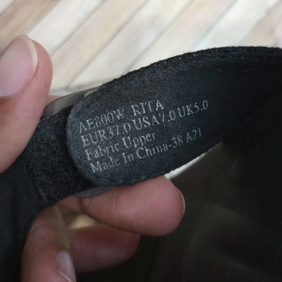 Aetrex Womens Rita Adjutable Leather Strap Slip On Sandals Black Size 7 US - Picture 5 of 8